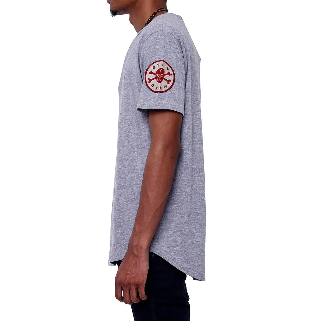 Narthex Round Bottom SS Henley Shirt Heather