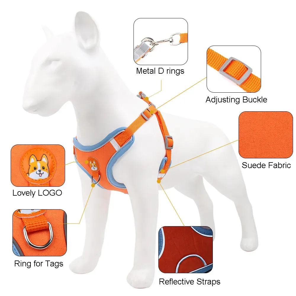 No Pull Dog Harness: Small Dogs & Puppies, Lightweight, Reflective, Escape-Proof