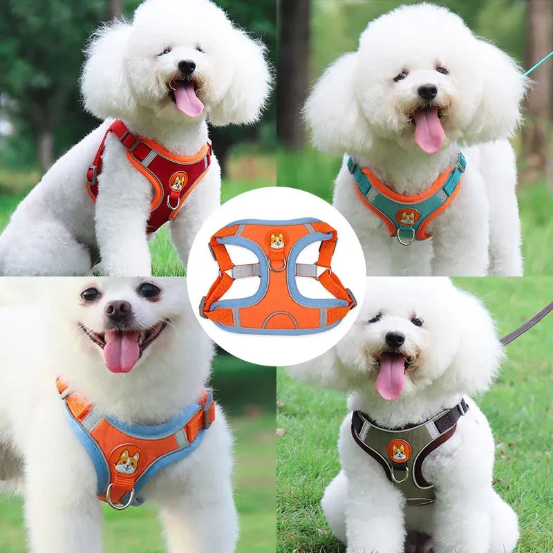 No Pull Dog Harness: Small Dogs & Puppies, Lightweight, Reflective, Escape-Proof