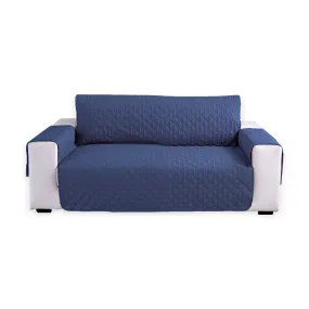 Non-Slip Quilted Pet Sofa Cover for 2 Seat (Blue) Floofi