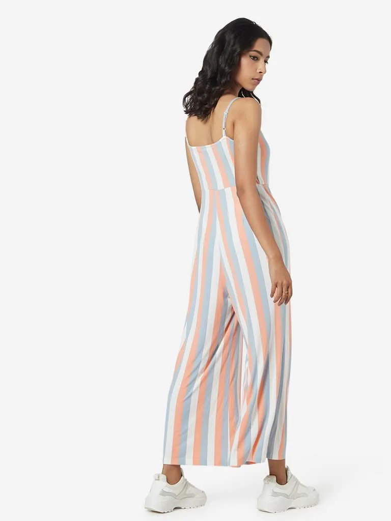 Nuon Coral Striped Nalinska Jumpsuit