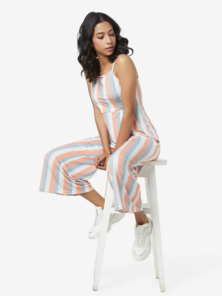 Nuon Coral Striped Nalinska Jumpsuit