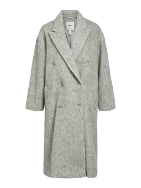 OBJBELICE Coat - Light Grey Melange