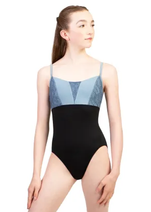 ON SALE Chateau Lace Camisole Leotard (Blue)