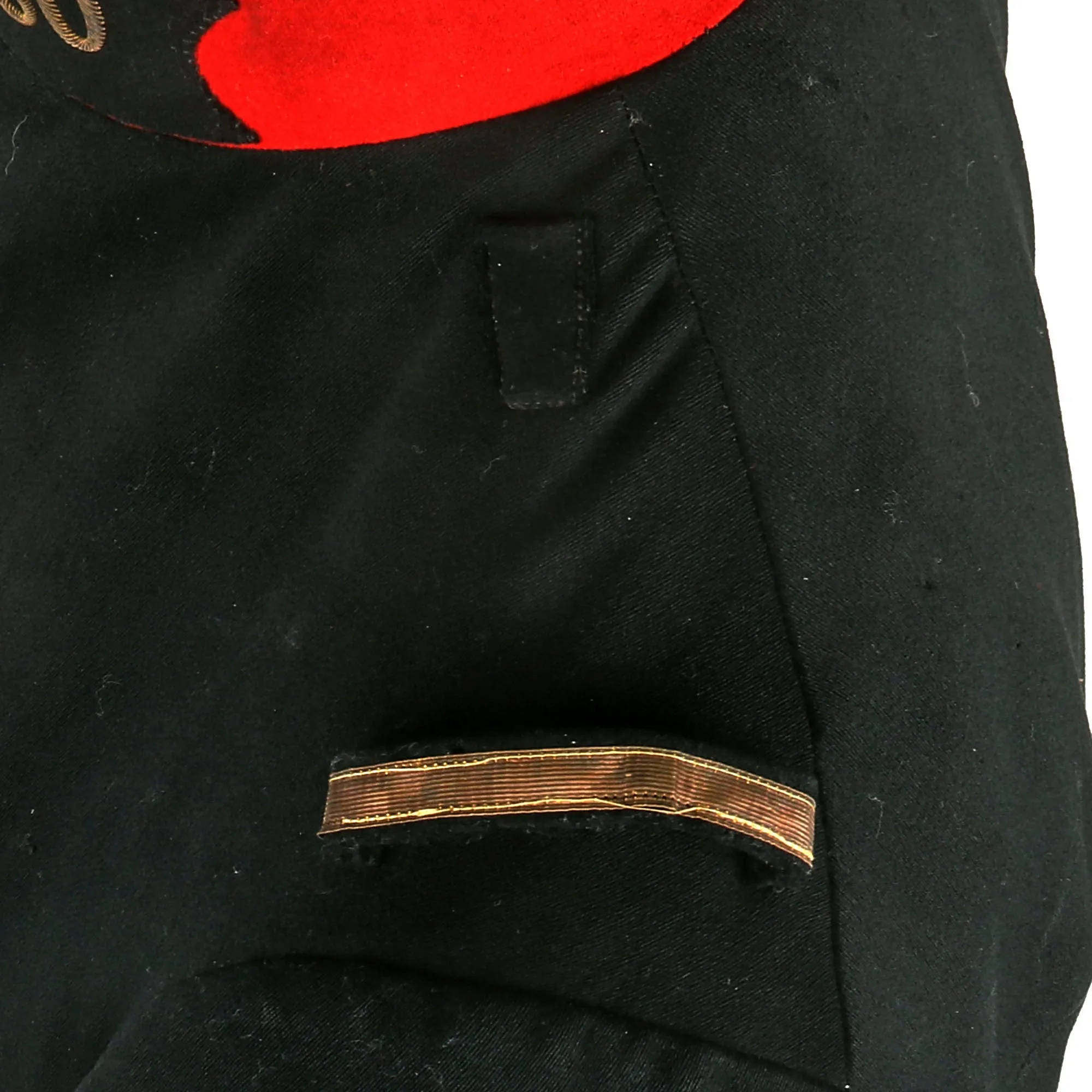 Original French WWI 160th Infantry Regiment Officers Pre-1914 Tunic With Pantalon Rouge (Red Trousers), Kepi, Sam Browne Belt and Leather Gaiters