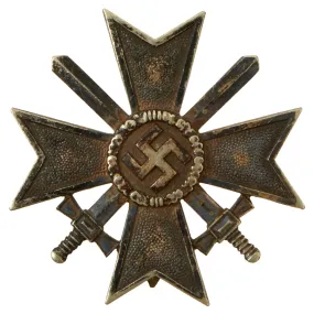 Original German WWII Early War Merit Cross KvK 1st Class with Swords - Unmarked - Kriegsverdienstkreuz