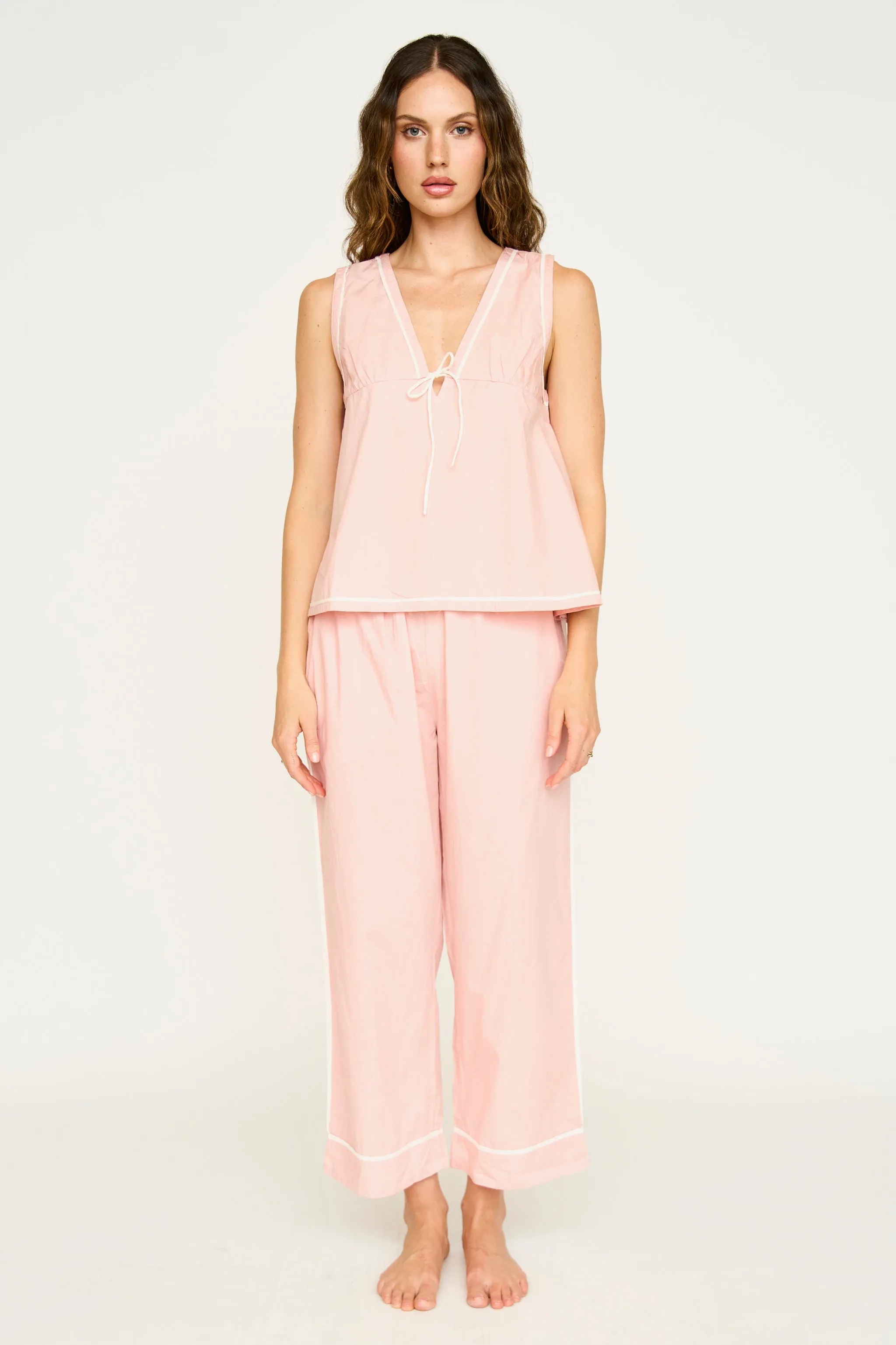 Pajama Pant & Camisole Set in Conch