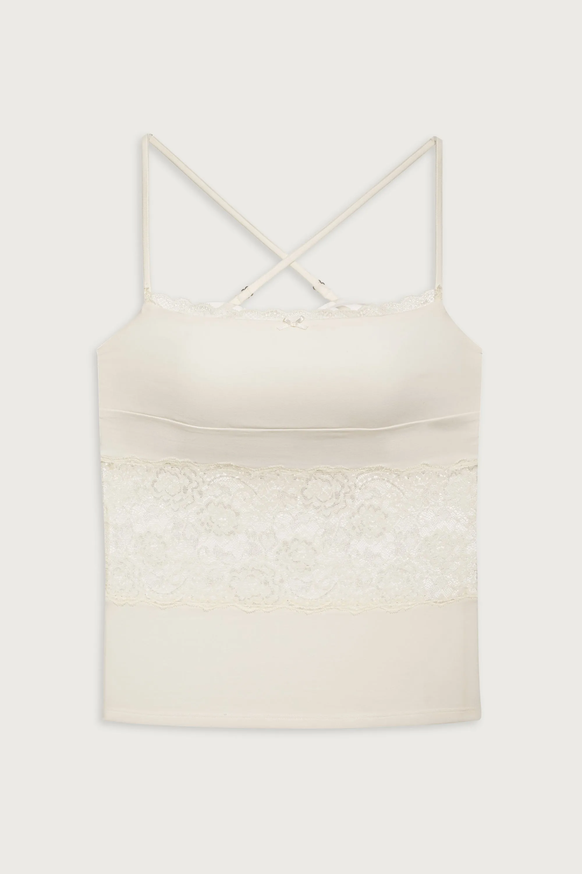 Peach Lace Camisole - Porcelain