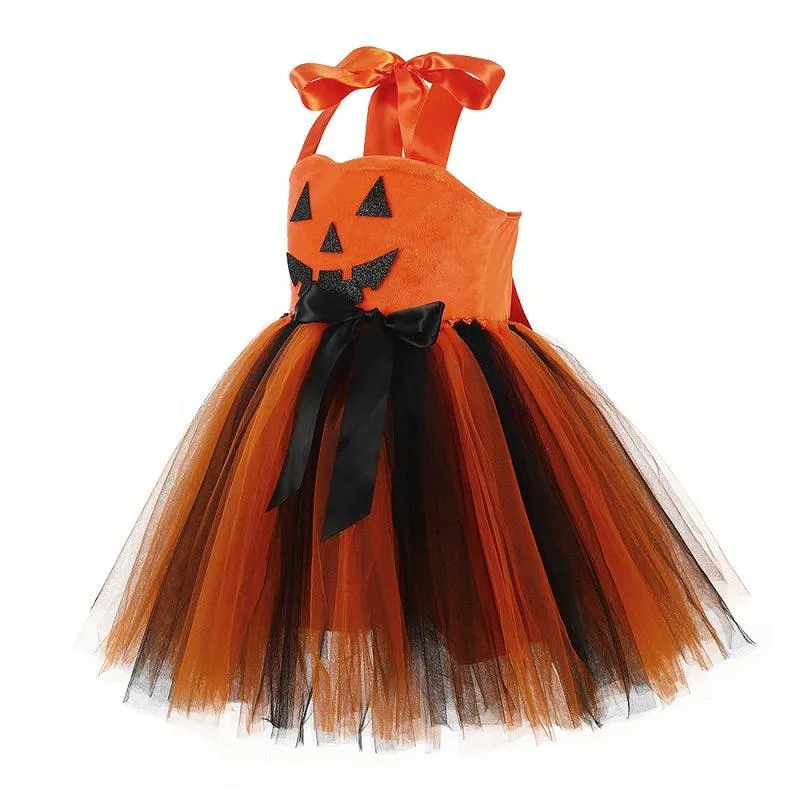 Perfect Halloween Costume for Girls - Pumpkin Dress Set Perfect Halloween Costume for Girls - Pumpkin Dress Set