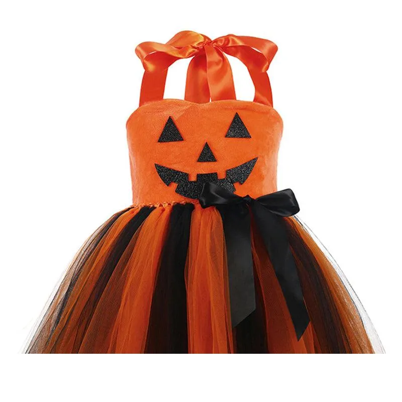 Perfect Halloween Costume for Girls - Pumpkin Dress Set Perfect Halloween Costume for Girls - Pumpkin Dress Set