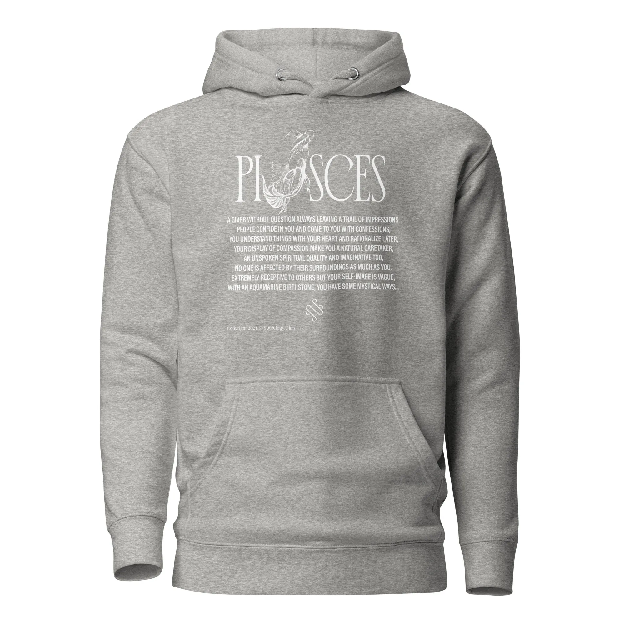 Pisces Unisex Zodiac Poetry Hoodie