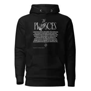 Pisces Unisex Zodiac Poetry Hoodie