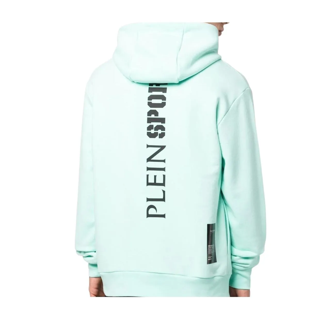 Plein Sport Patch Logo Mint Green Hoodie