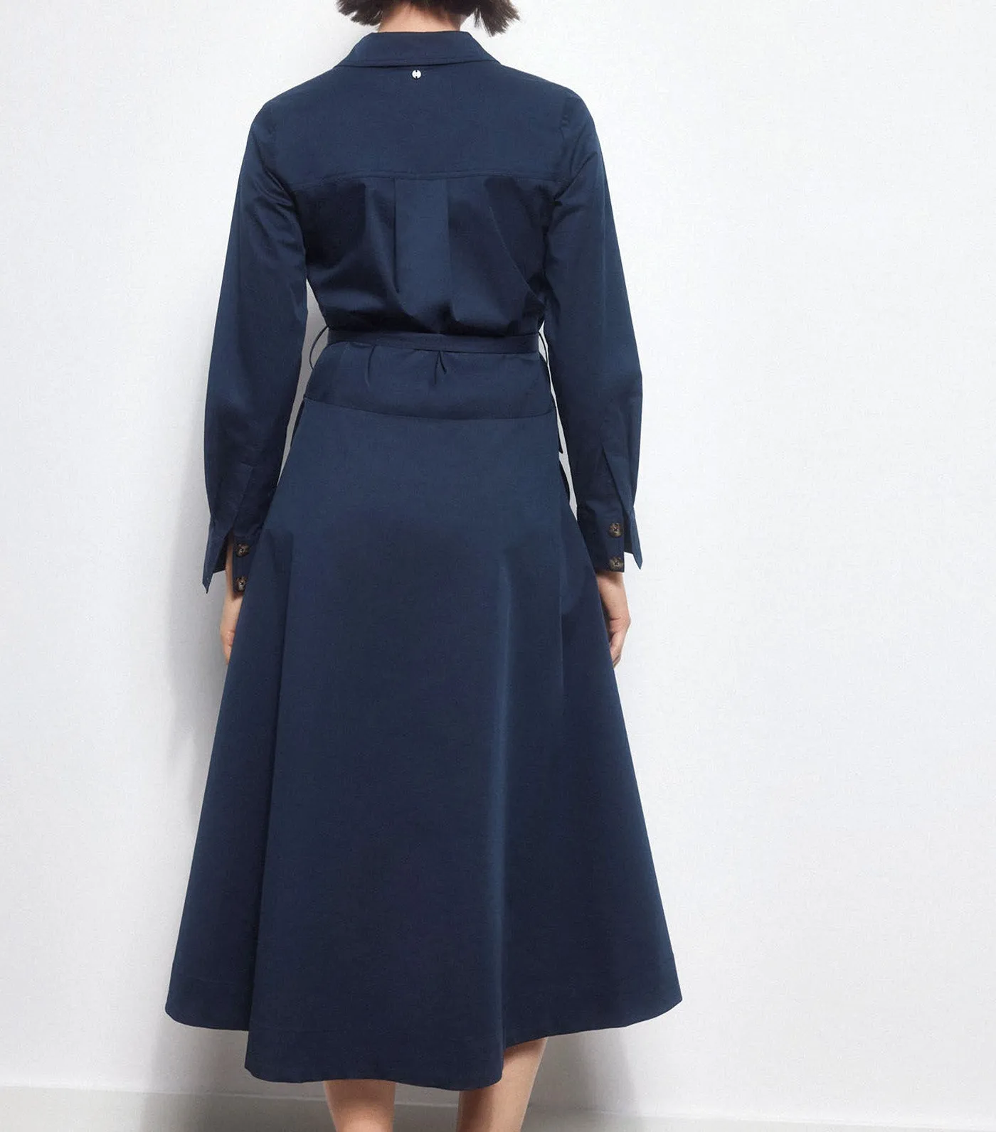 Poplin Shirt Dress Blue