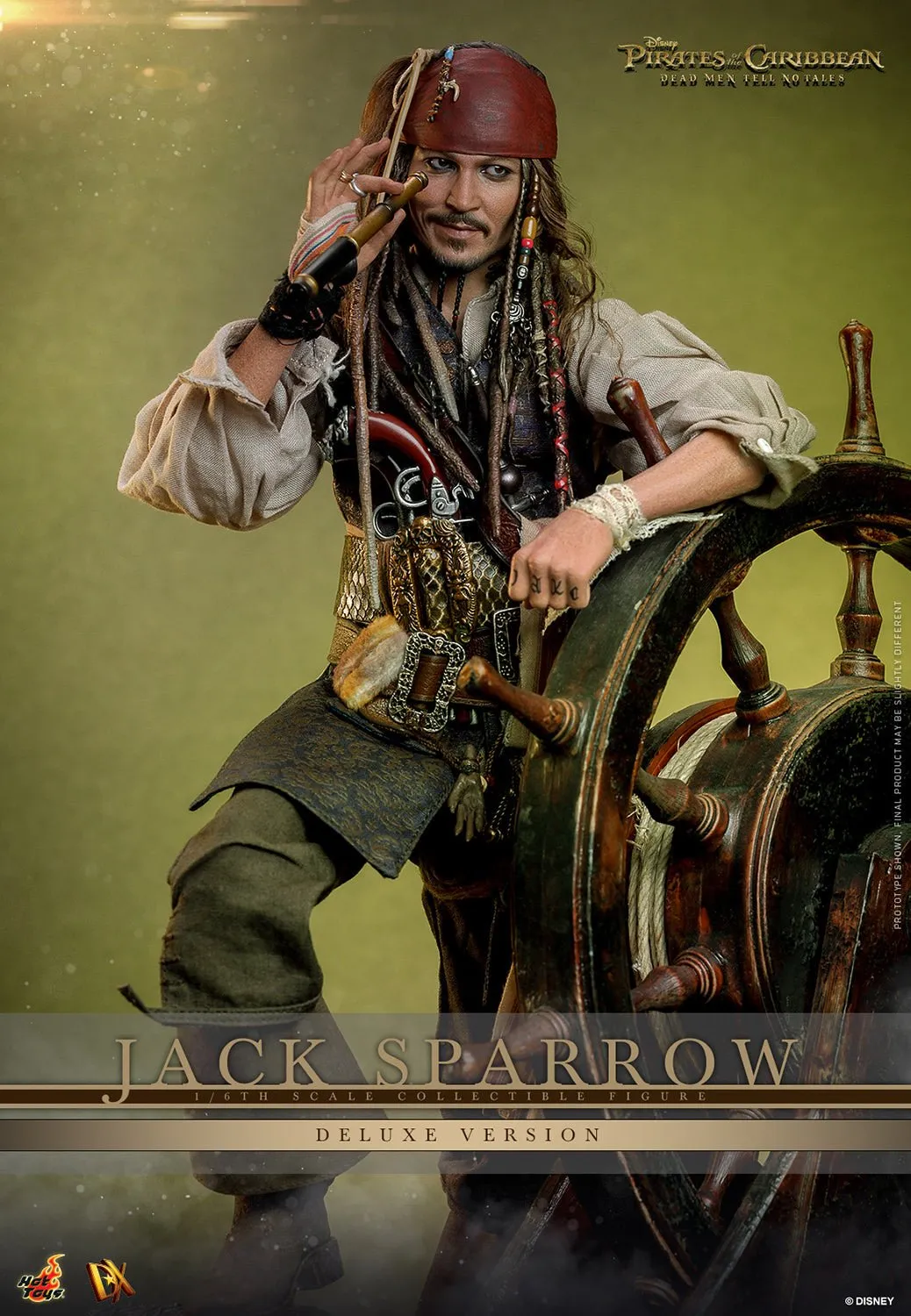 PRE-ORDER: Hot Toys Pirates of the Caribbean Jack Sparrow (Deluxe Version) Sixth Scale Figure