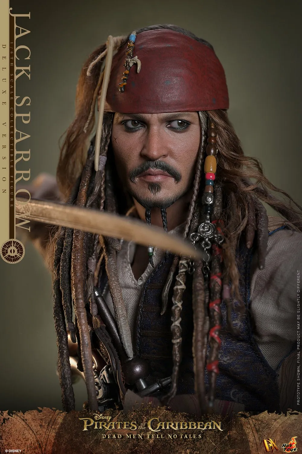 PRE-ORDER: Hot Toys Pirates of the Caribbean Jack Sparrow (Deluxe Version) Sixth Scale Figure