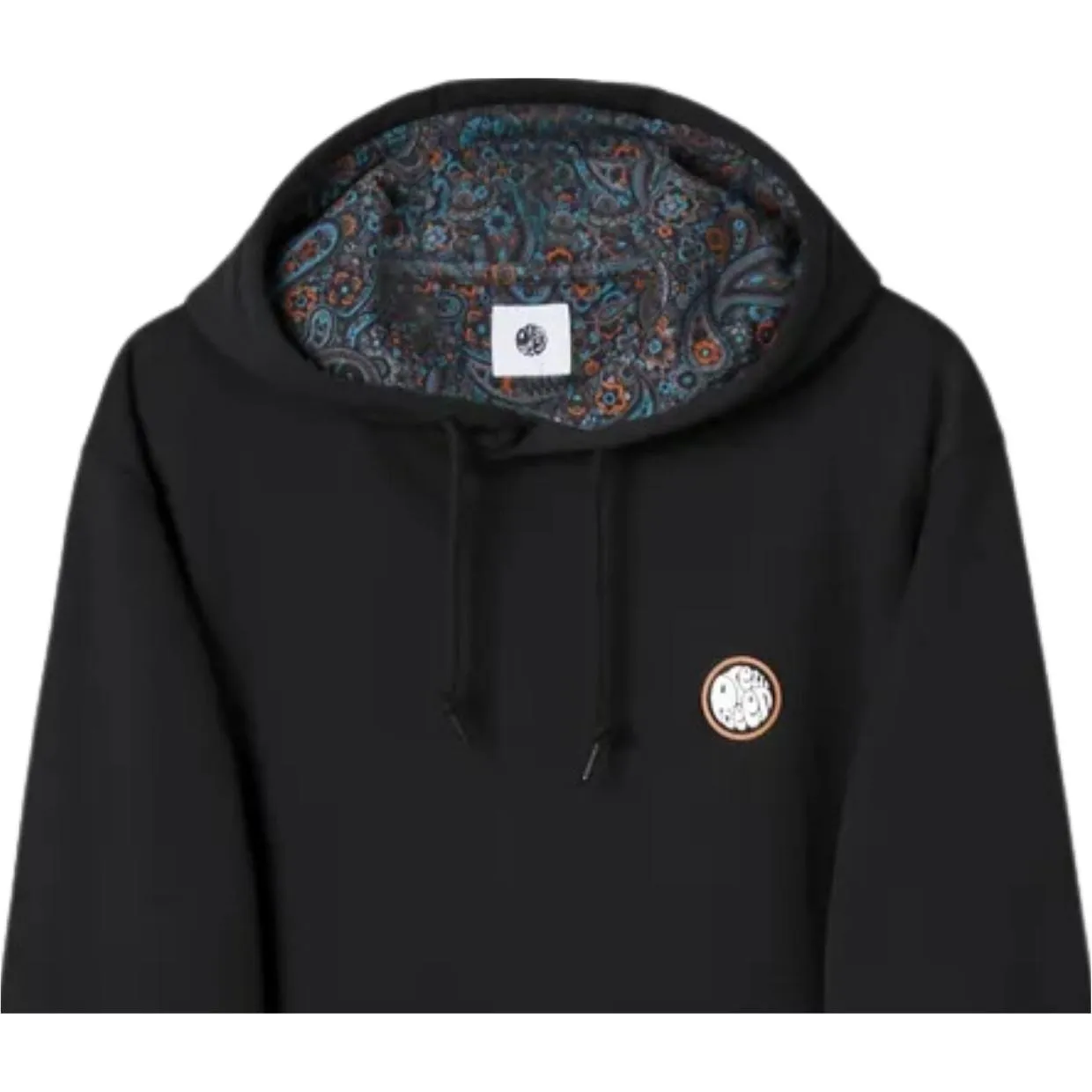 Pretty Green Printed Logo Wonderwall Black Hoodie