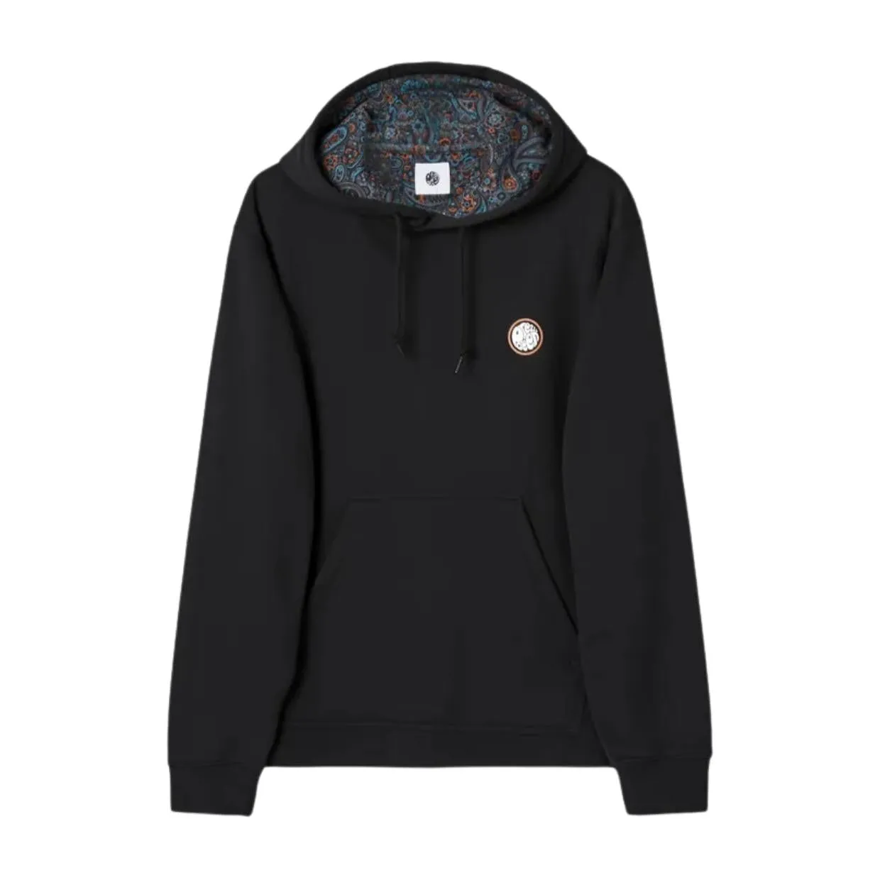 Pretty Green Printed Logo Wonderwall Black Hoodie