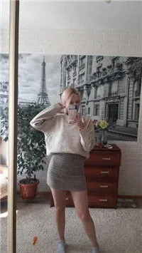 Pullover Knitted Vintage Long Sleeve Autumn Elegant Winter Warm Sweater   Skirt