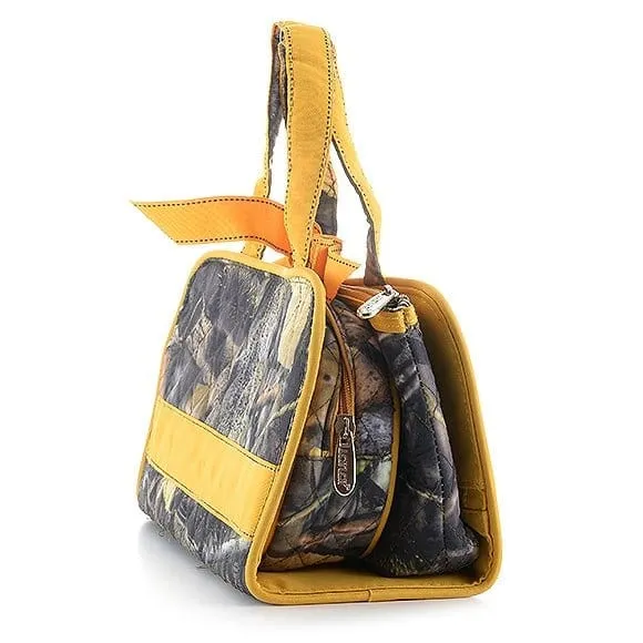 QRC2708 Quilted Camo 3PC Cosmetic Bag