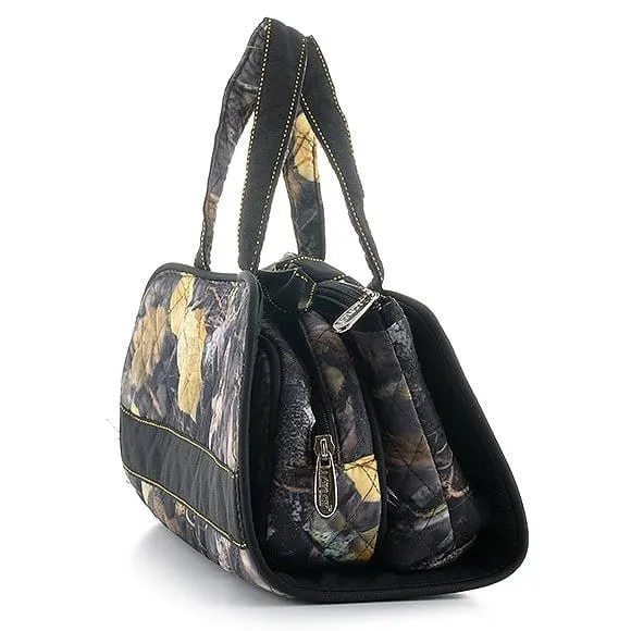 QRC2708 Quilted Camo 3PC Cosmetic Bag