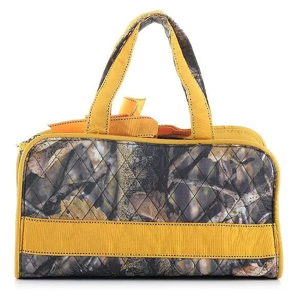 QRC2708 Quilted Camo 3PC Cosmetic Bag