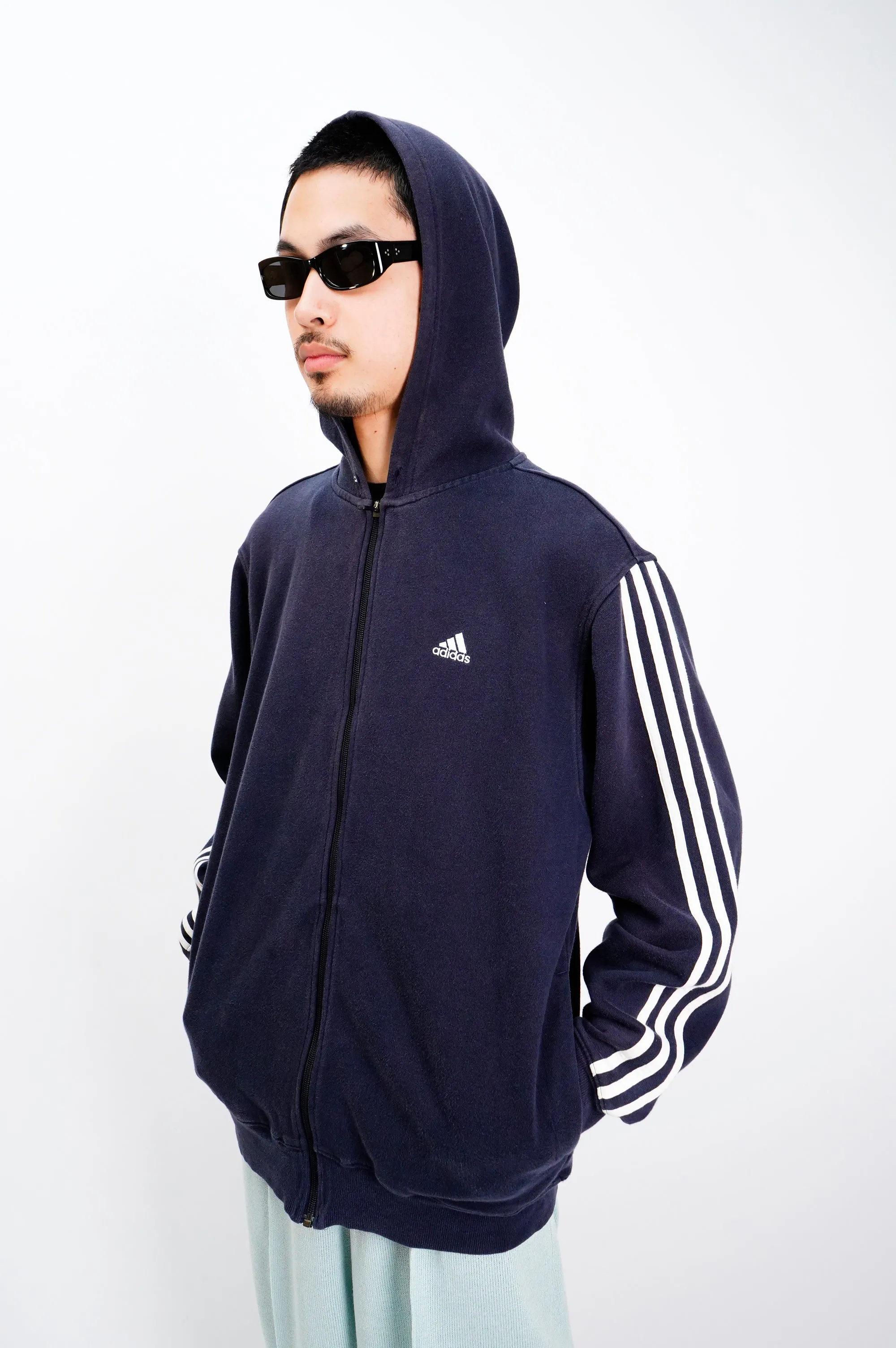 "adidas" -Sweat Zip Parka-