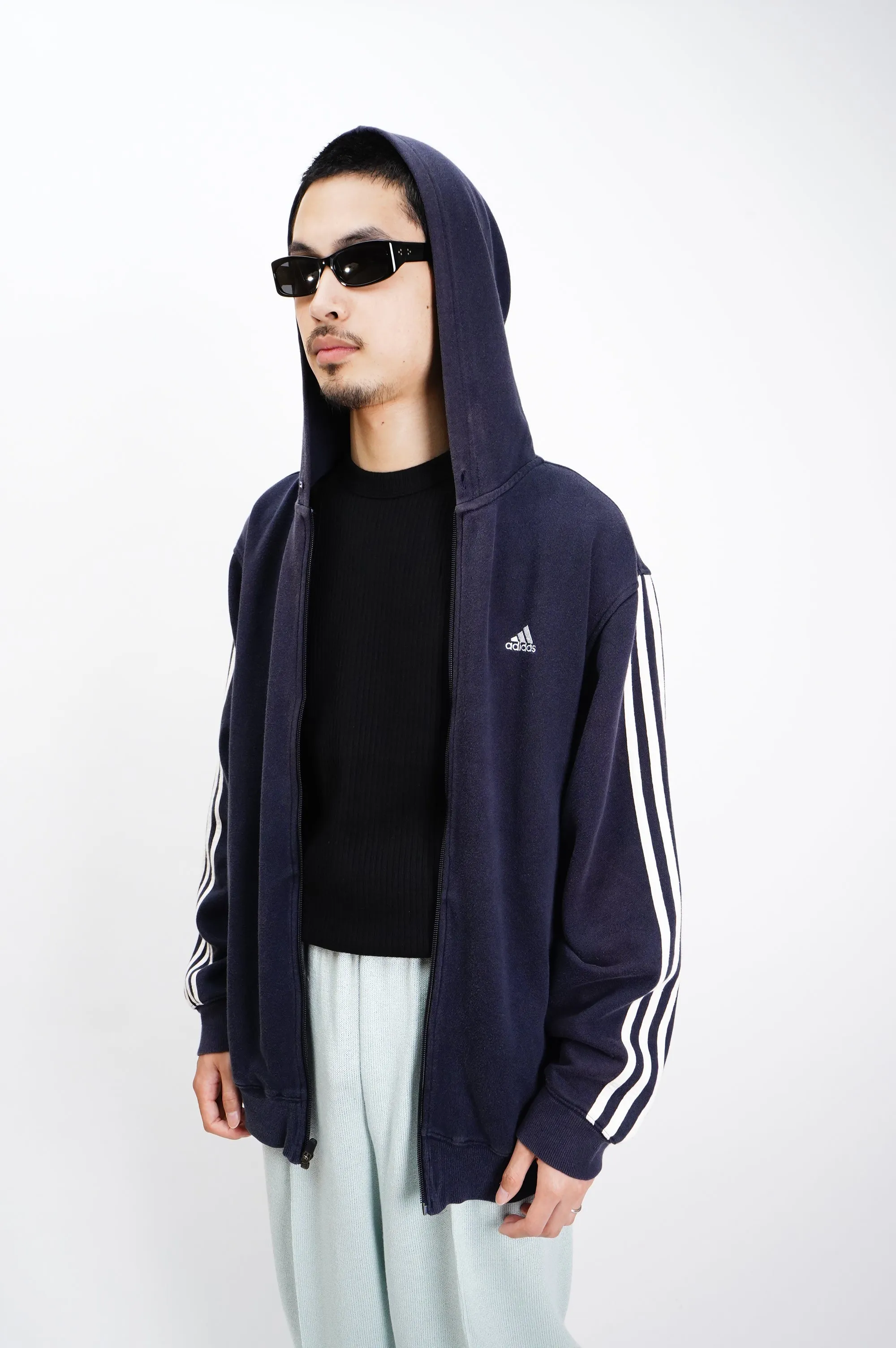 "adidas" -Sweat Zip Parka-