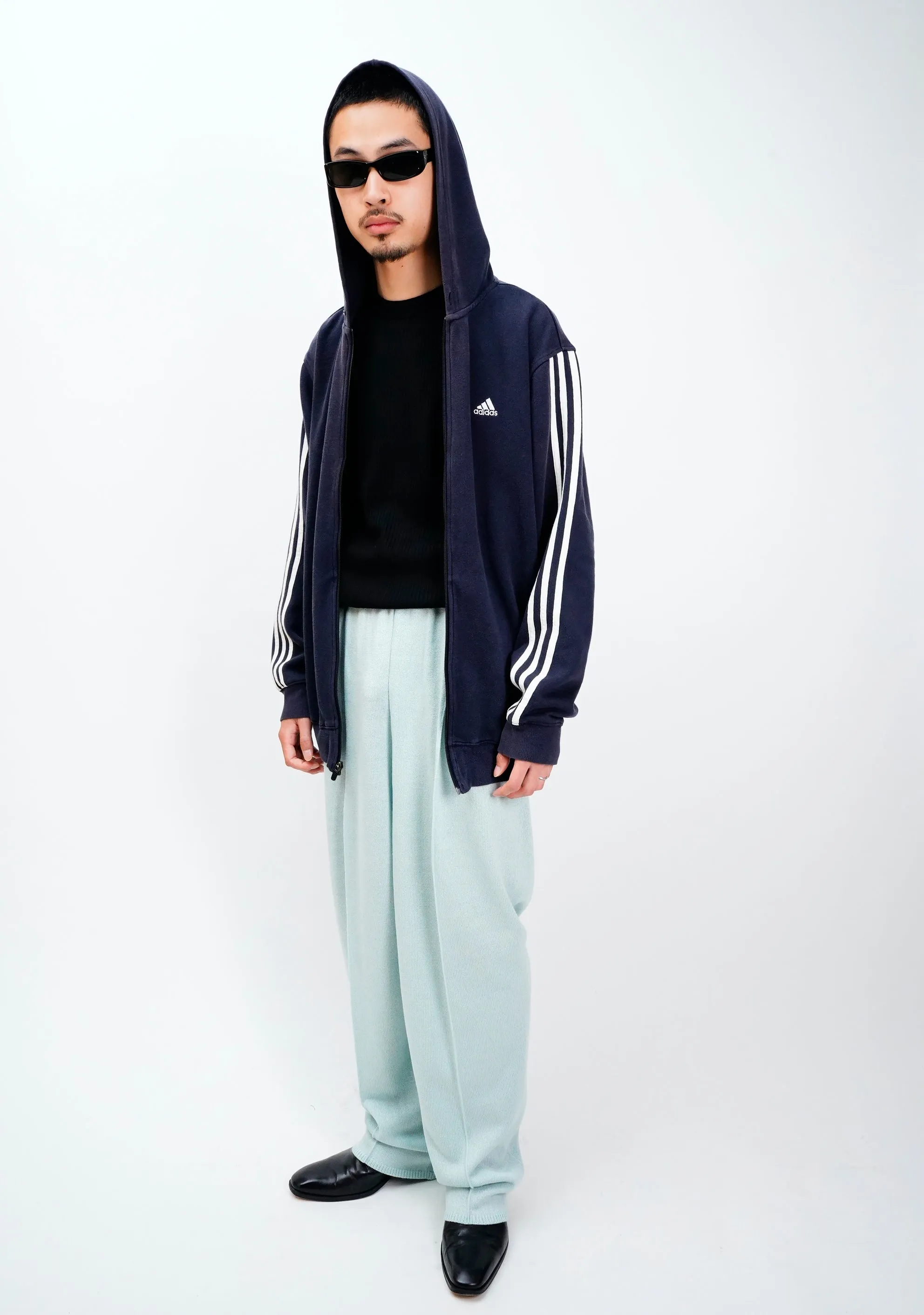 "adidas" -Sweat Zip Parka-