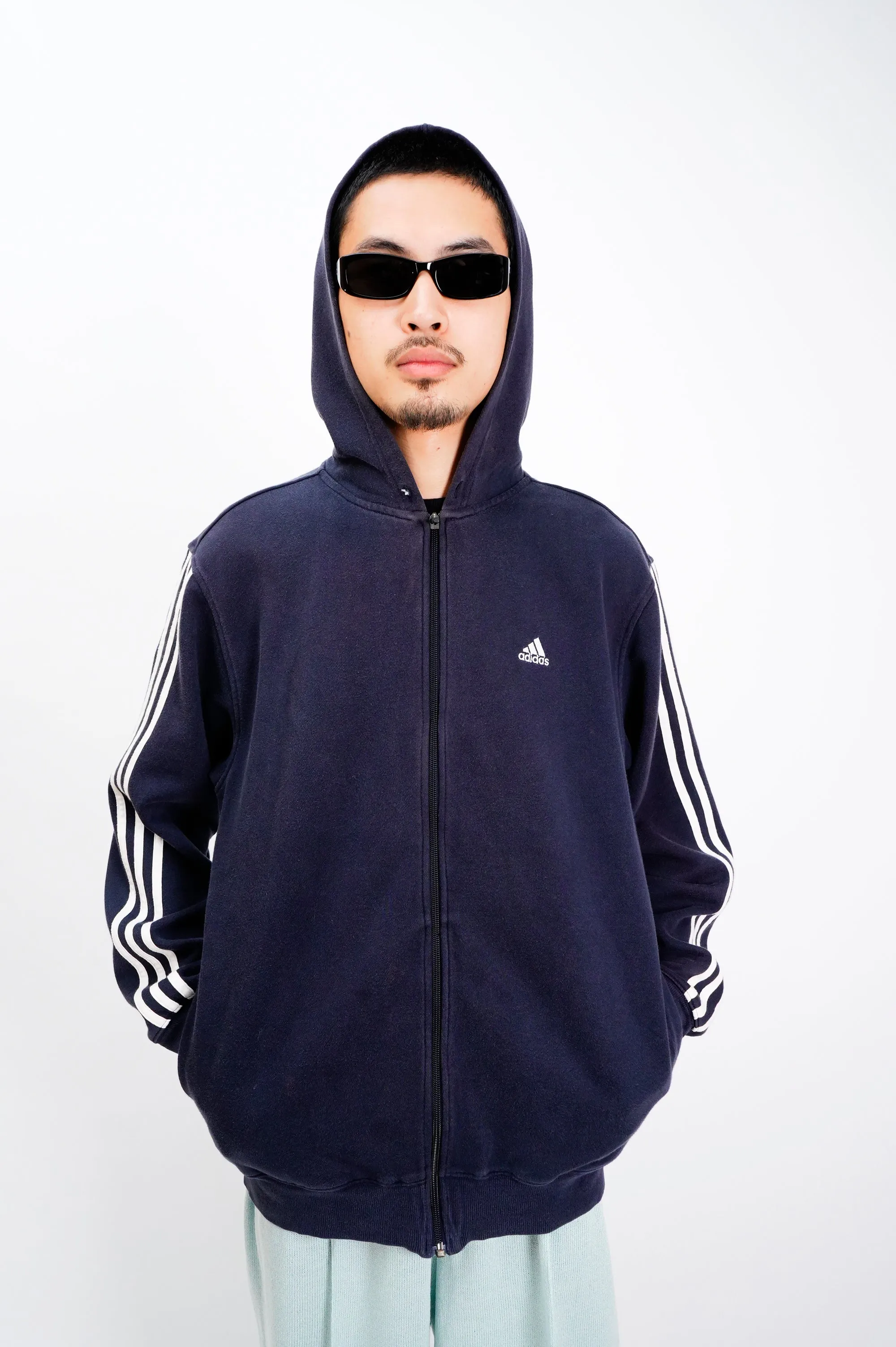 "adidas" -Sweat Zip Parka-