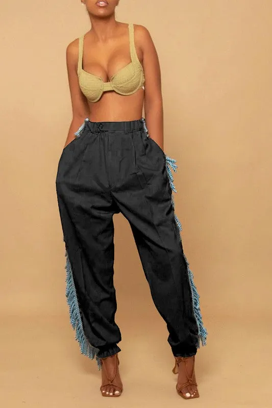 "Dani" Fringe Joggers