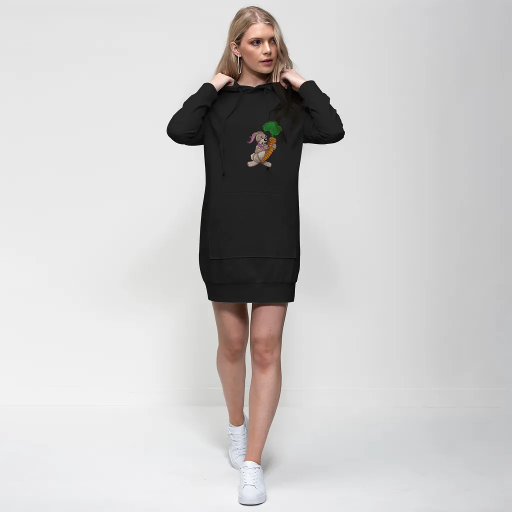 RabbitwithCarrot Premium Adult Hoodie Dress