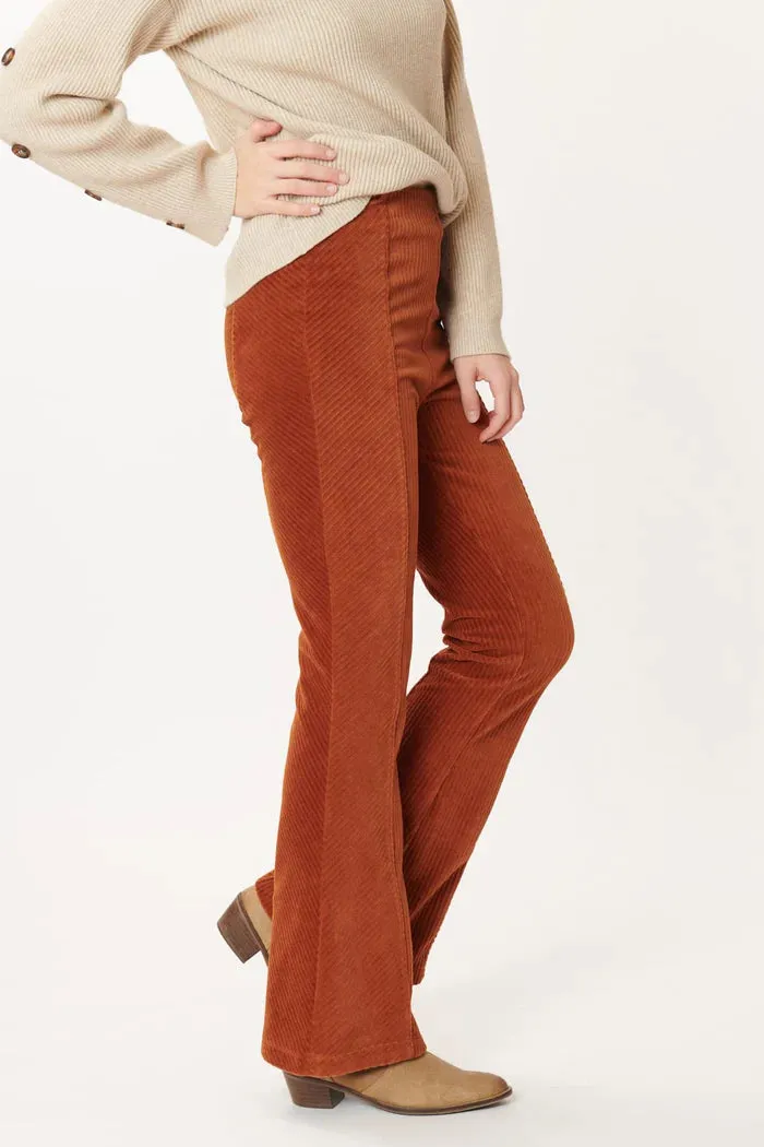 Ragtime Corduroy Flare - Rust