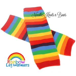 Rainbow Striped Leg Warmers, Baby / Toddler Leg Warmers