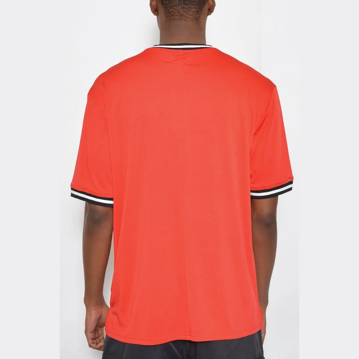 Red Micromesh T-Shirt