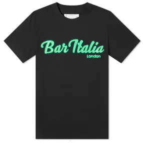 Sacai Men's Black / Green Bar Italia T-Shirt