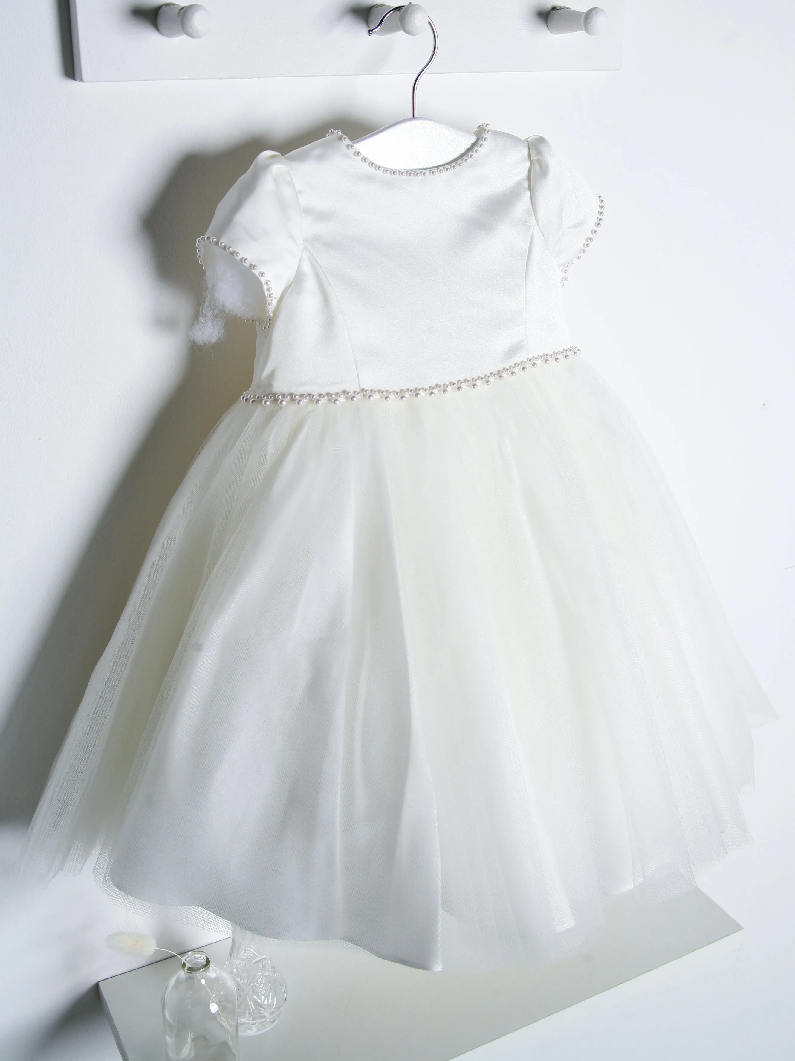 Sarah Louise Ivory Pearl & Tulle Occasion Dress