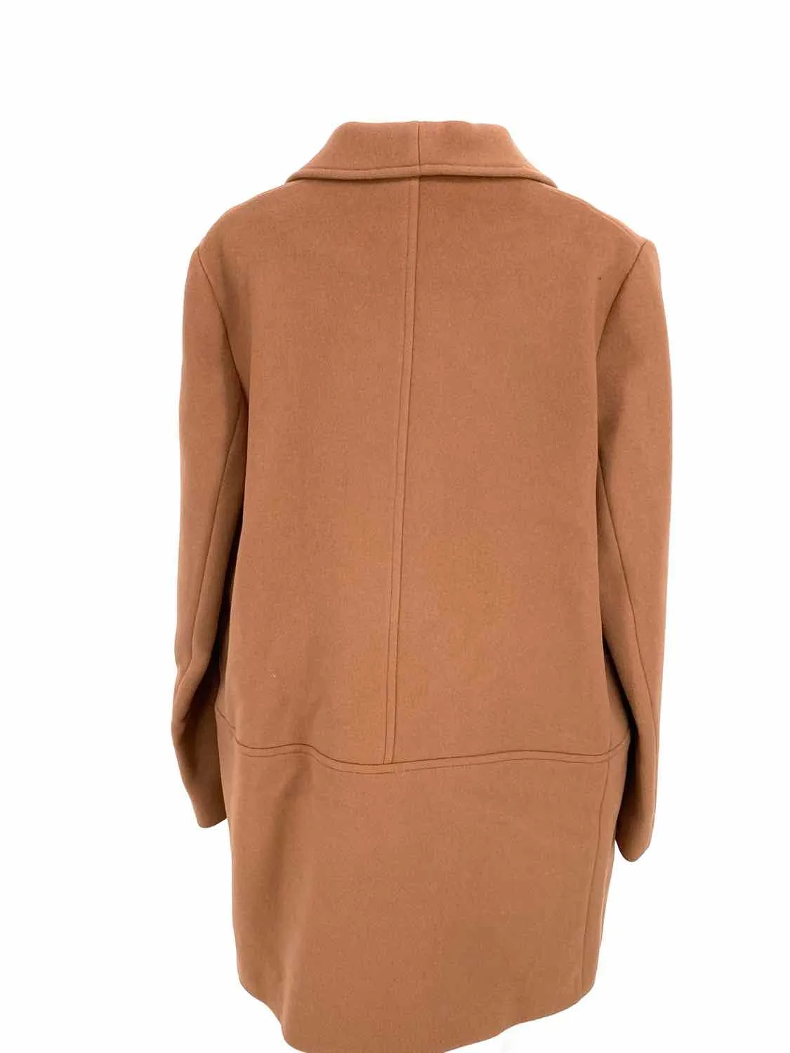 Sezane Women's Brown Double Breasted Wool Blend Size 42/10 Coat