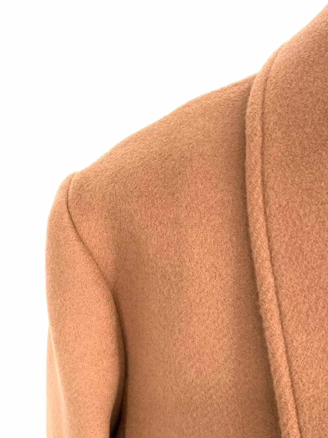 Sezane Women's Brown Double Breasted Wool Blend Size 42/10 Coat