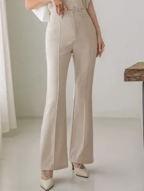 SHEIN DAZY High Waist Seam Detail Flare Leg Suit Pants