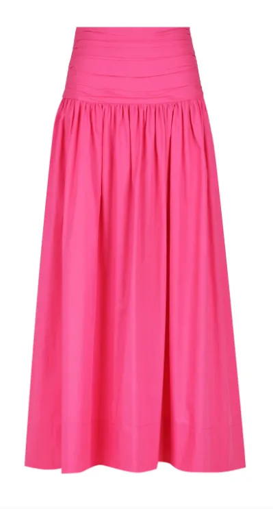 Shona Joy Estela Ruched Midi Skirt