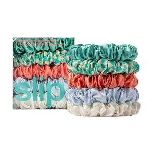 Slip Midi Scrunchies Set - Seashell