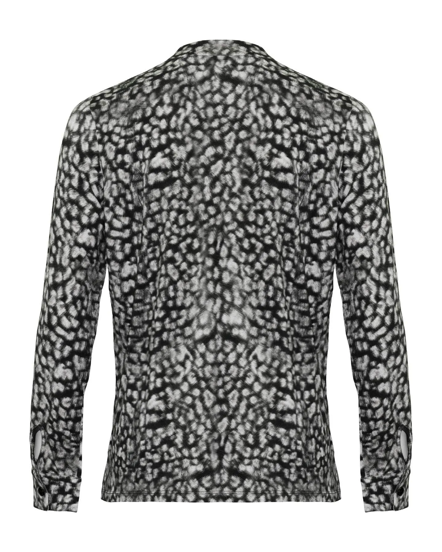 Soft Touch Animal Print Henley Shirt