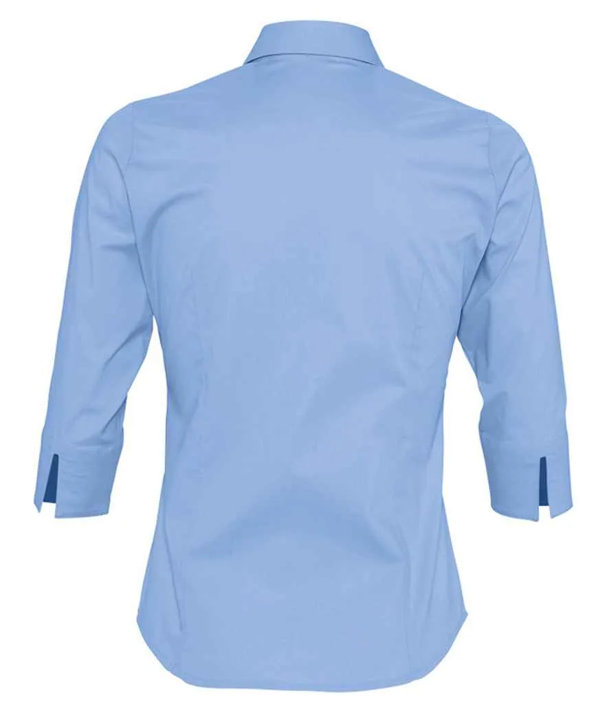 SOL'S Effect 3/4 Sleeve Fitted Shirt (Ladies)