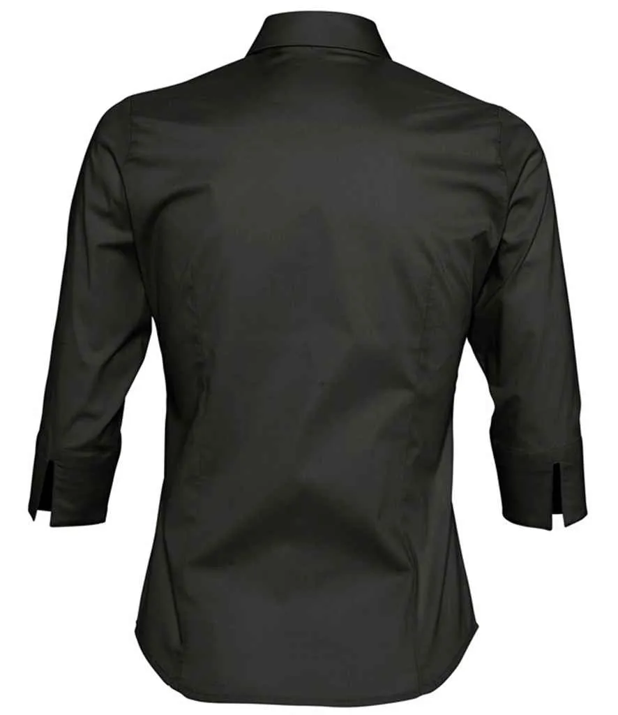 SOL'S Effect 3/4 Sleeve Fitted Shirt (Ladies)