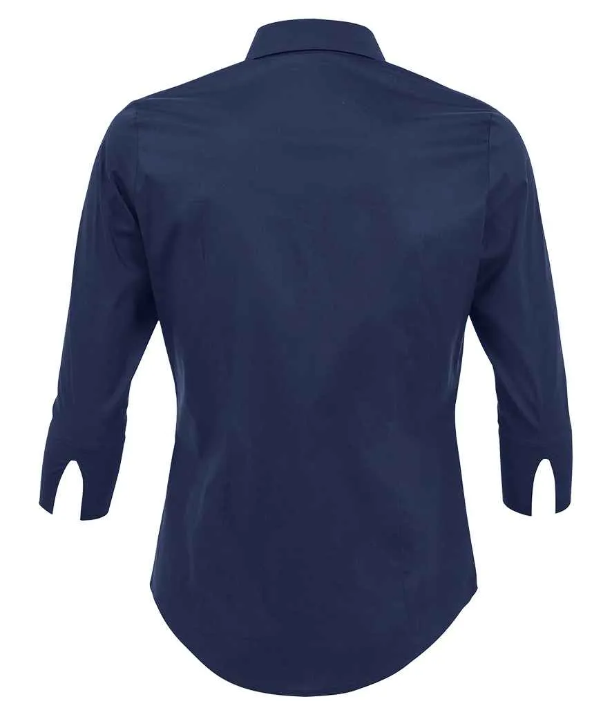 SOL'S Effect 3/4 Sleeve Fitted Shirt (Ladies)