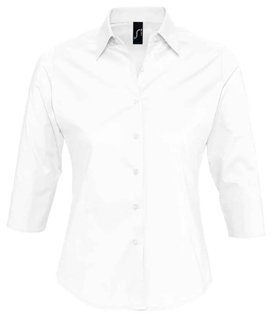 SOL'S Effect 3/4 Sleeve Fitted Shirt (Ladies)