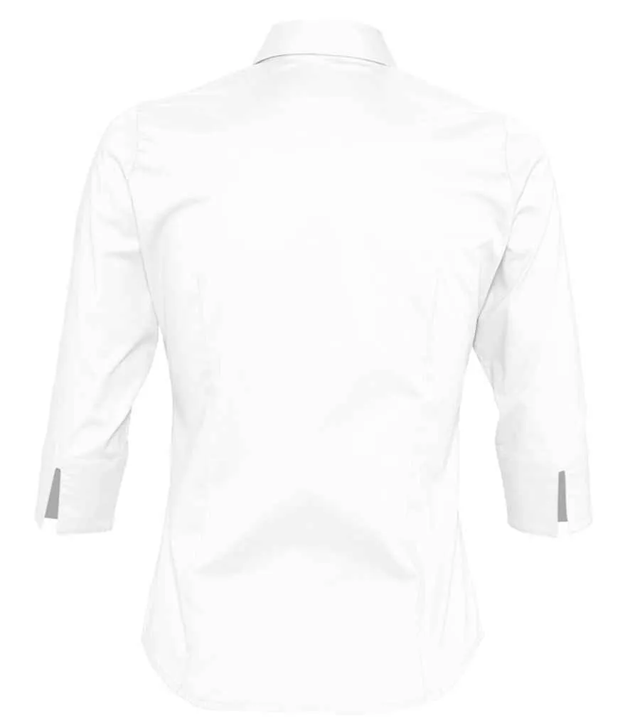 SOL'S Effect 3/4 Sleeve Fitted Shirt (Ladies)