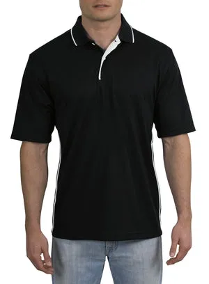 Sport-Tek - Dri-Mesh Sport Shirt with Striped Collar.  K467