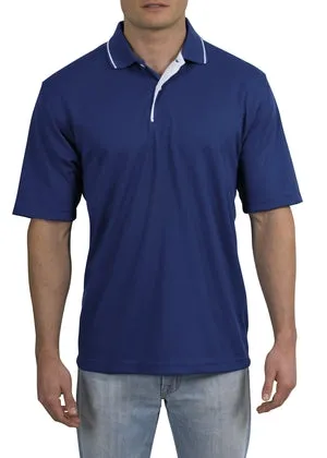 Sport-Tek - Dri-Mesh Sport Shirt with Striped Collar.  K467